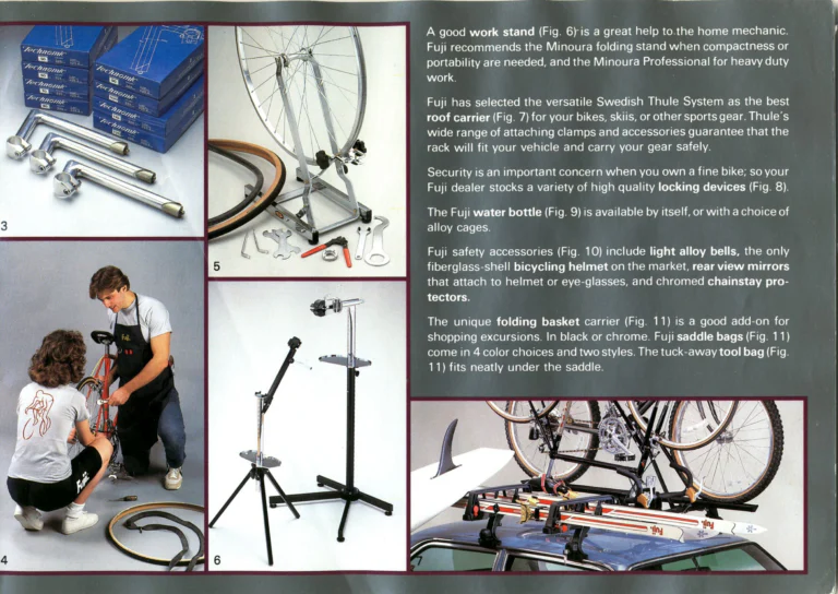 Fuji 1985 Catalog — Edition No. 15, with the League Fuji, the Mt. Fuji LTD and Mark Gorski — page 33 of 36