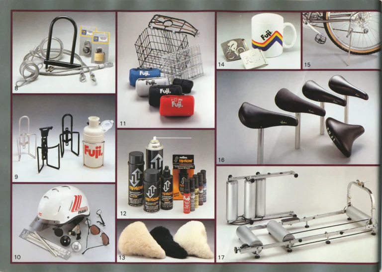 Fuji 1985 Catalog — Edition No. 15, with the League Fuji, the Mt. Fuji LTD and Mark Gorski — page 34 of 36