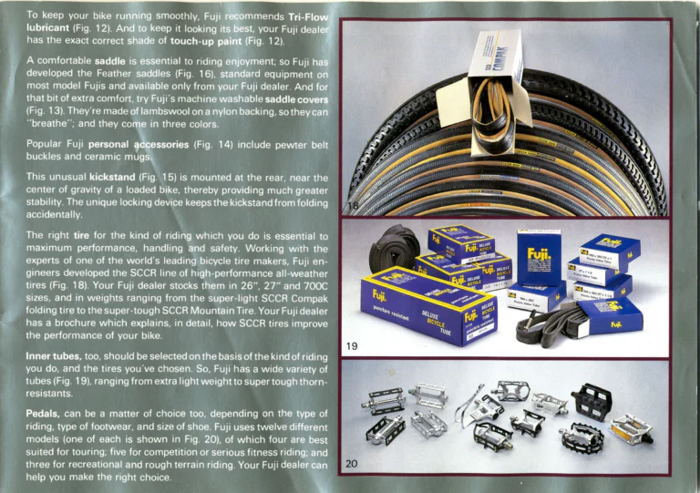 Fuji 1985 Catalog — Edition No. 15, with the League Fuji, the Mt. Fuji LTD and Mark Gorski — page 35 of 36