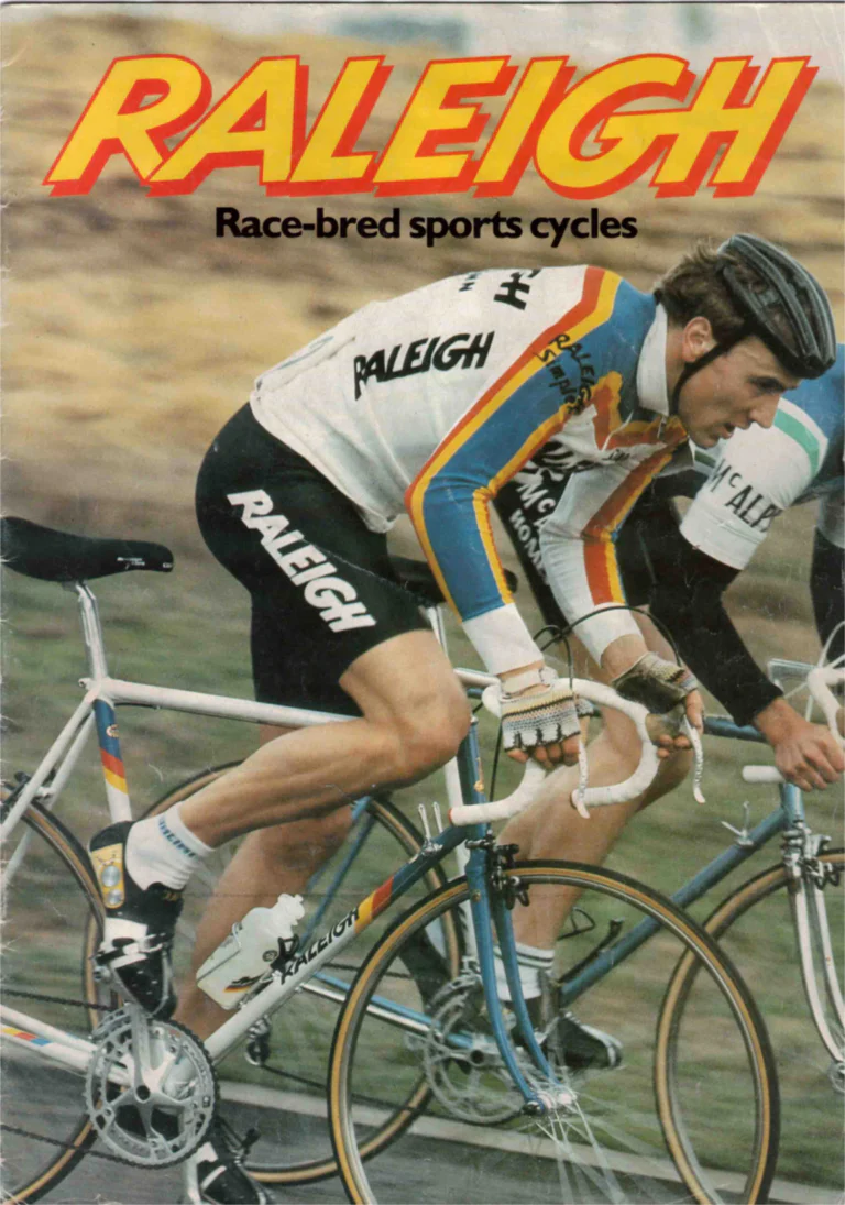 Raleigh 1985 Catalog — Race-Bred Sports Cycles — page 1 of 24