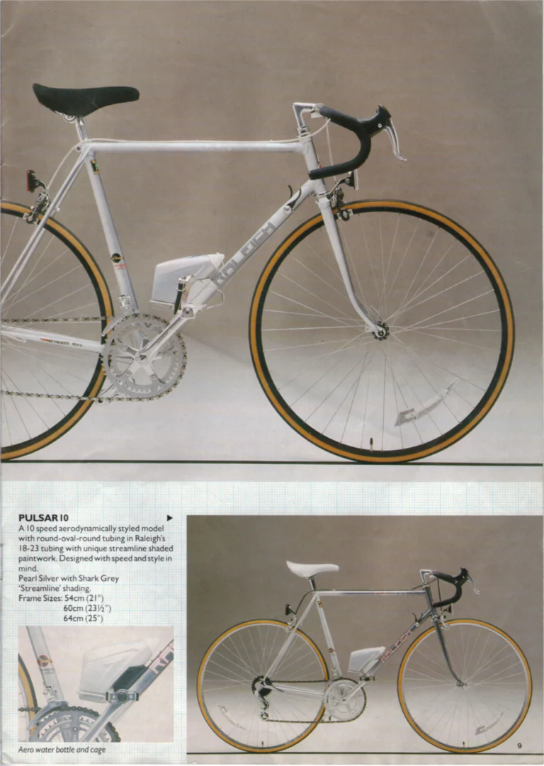 Raleigh 1985 Catalog — Race-Bred Sports Cycles — page 9 of 24