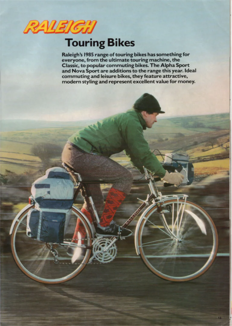 Raleigh 1985 Catalog — Race-Bred Sports Cycles — page 13 of 24