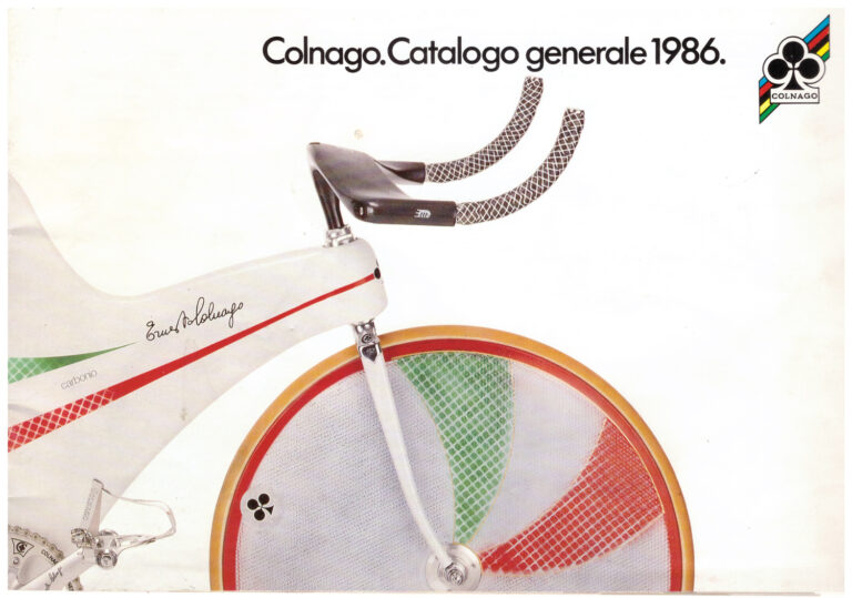 Colnago 1986 Catalog — Catalogo Generale: Super, International, Victory, Mexico, Regal, Master and Krono, with City Bicycles, Mountain Bikes and Framesets — page 1 of 20