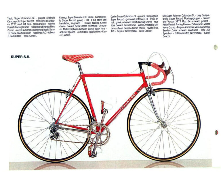 Colnago 1986 Catalog — Catalogo Generale: Super, International, Victory, Mexico, Regal, Master and Krono, with City Bicycles, Mountain Bikes and Framesets — page 2 of 20