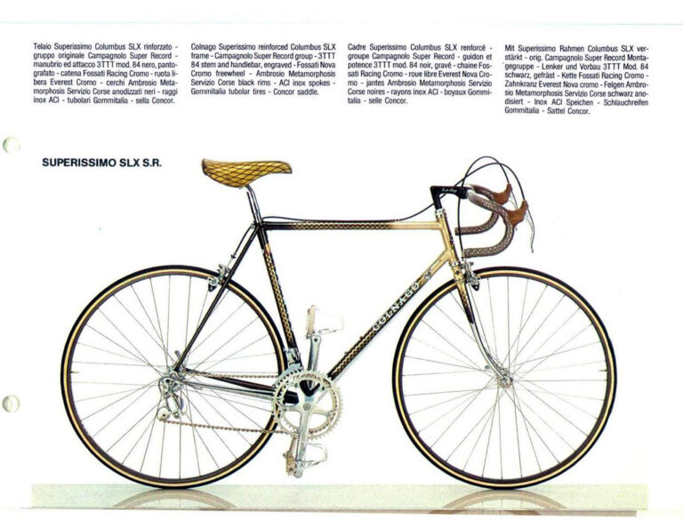 Colnago 1986 Catalog — Catalogo Generale: Super, International, Victory, Mexico, Regal, Master and Krono, with City Bicycles, Mountain Bikes and Framesets — page 5 of 20