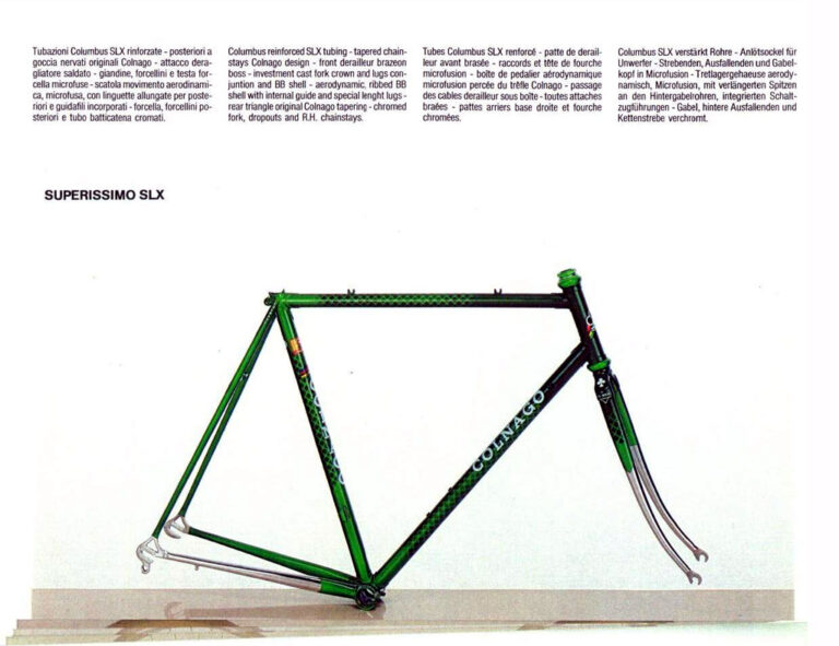 Colnago 1986 Catalog — Catalogo Generale: Super, International, Victory, Mexico, Regal, Master and Krono, with City Bicycles, Mountain Bikes and Framesets — page 16 of 20