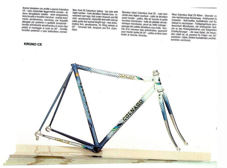 Colnago 1986 Catalog — Catalogo Generale: Super, International, Victory, Mexico, Regal, Master and Krono, with City Bicycles, Mountain Bikes and Framesets — page 20 of 20