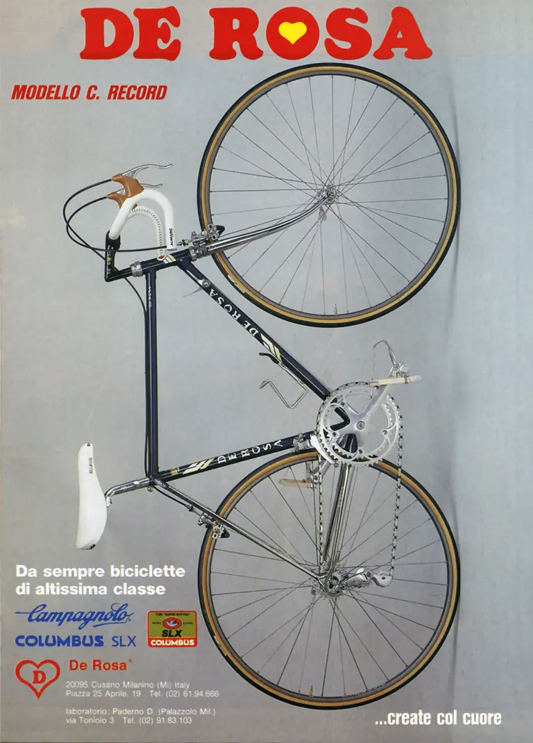 De Rosa c.1986 Advertisement — Modello C. Record, Create col Cuore — page 1 of 1