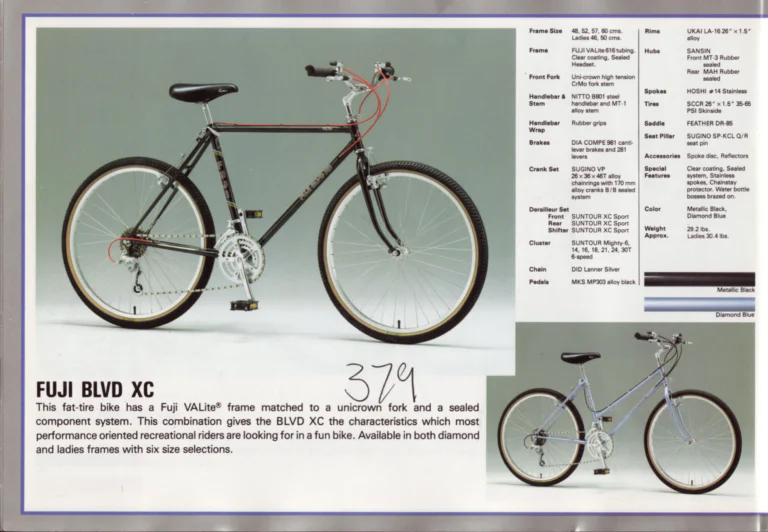 Fuji 1986 Catalog — Edition No. 16, from the Opus III and Team Fuji to the Design Series — page 12 of 29