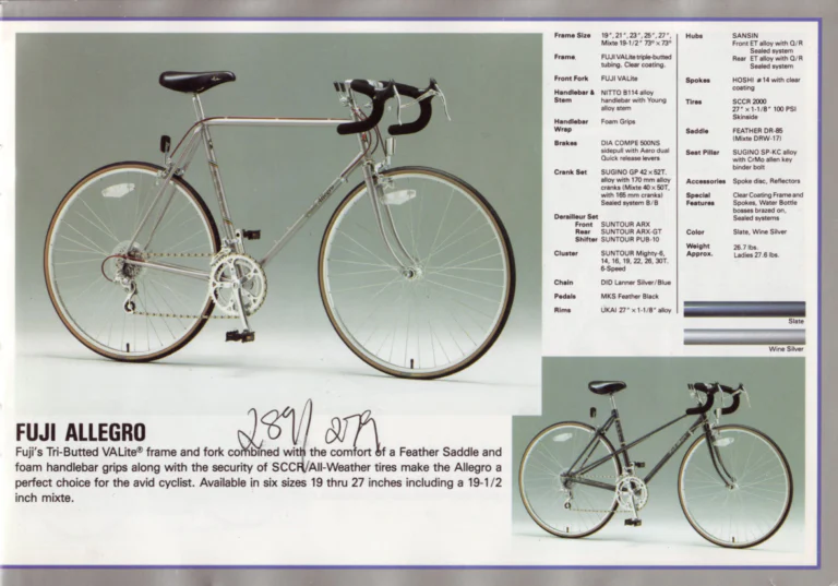 Fuji 1986 Catalog — Edition No. 16, from the Opus III and Team Fuji to the Design Series — page 17 of 29
