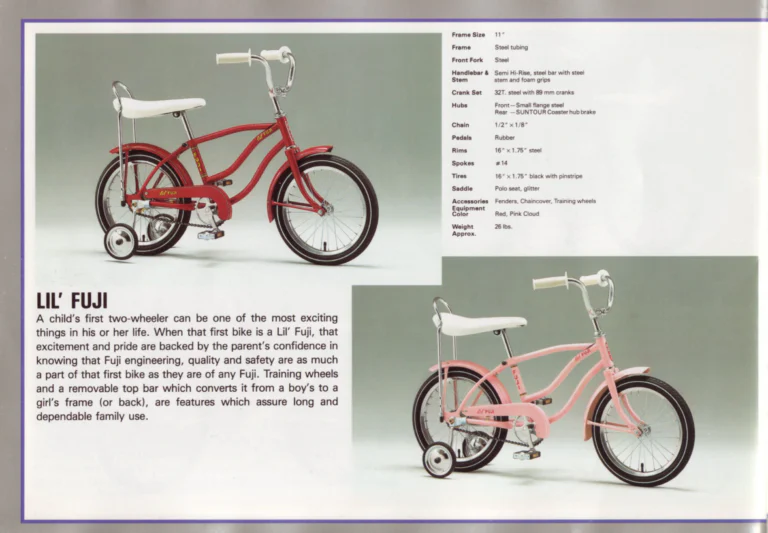 Fuji 1986 Catalog — Edition No. 16, from the Opus III and Team Fuji to the Design Series — page 26 of 29