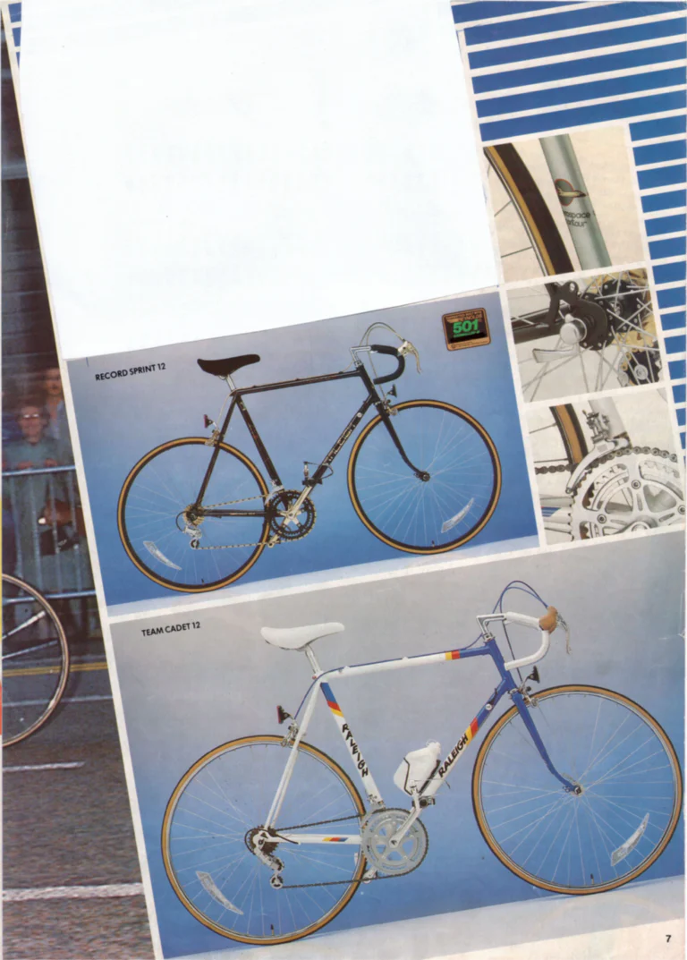 Raleigh 1986 Catalog — Racer and Lightweight — page 7 of 16