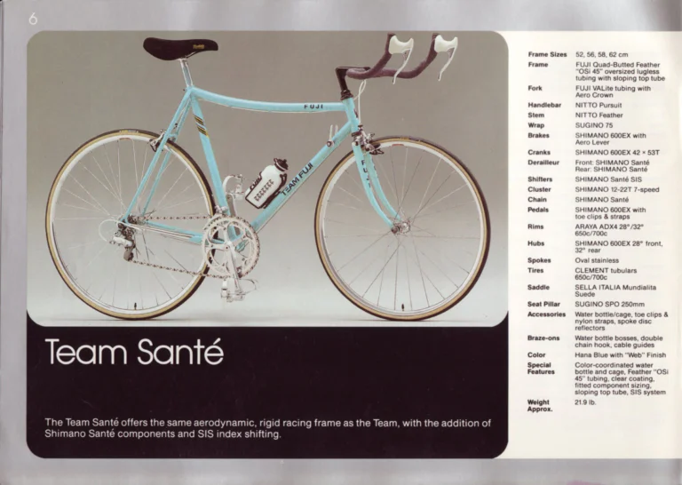Fuji 1987 Catalog — Edition No. 17, There's a Fuji to Fit You, with Three Titanium Models — page 6 of 44