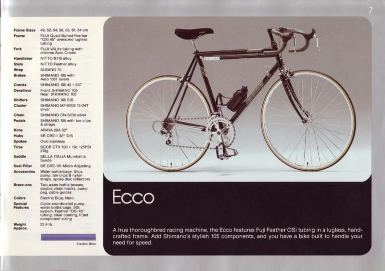 Fuji 1987 Catalog — Edition No. 17, There's a Fuji to Fit You, with Three Titanium Models — page 7 of 44