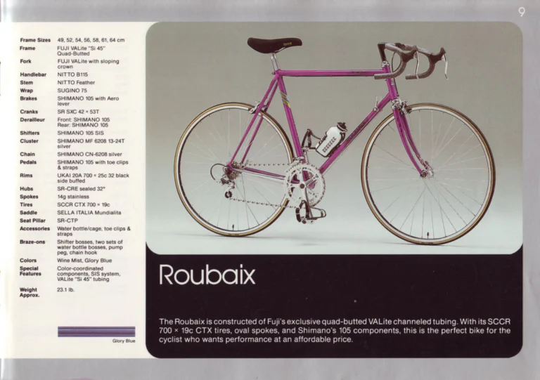 Fuji 1987 Catalog — Edition No. 17, There's a Fuji to Fit You, with Three Titanium Models — page 9 of 44