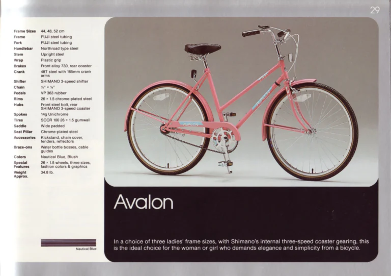 Fuji 1987 Catalog — Edition No. 17, There's a Fuji to Fit You, with Three Titanium Models — page 29 of 44