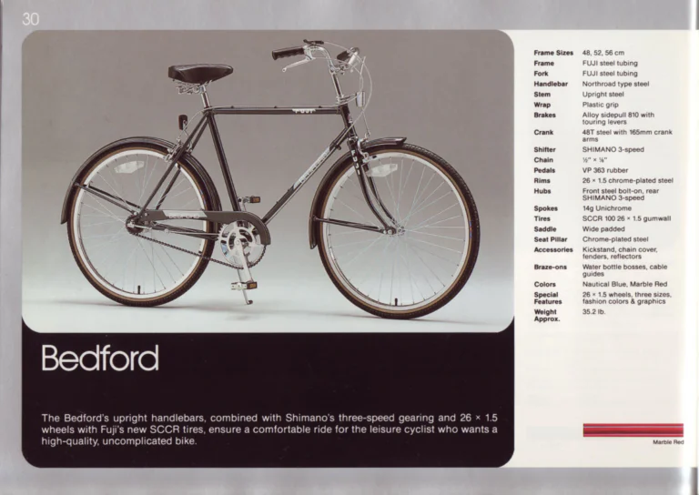 Fuji 1987 Catalog — Edition No. 17, There's a Fuji to Fit You, with Three Titanium Models — page 30 of 44