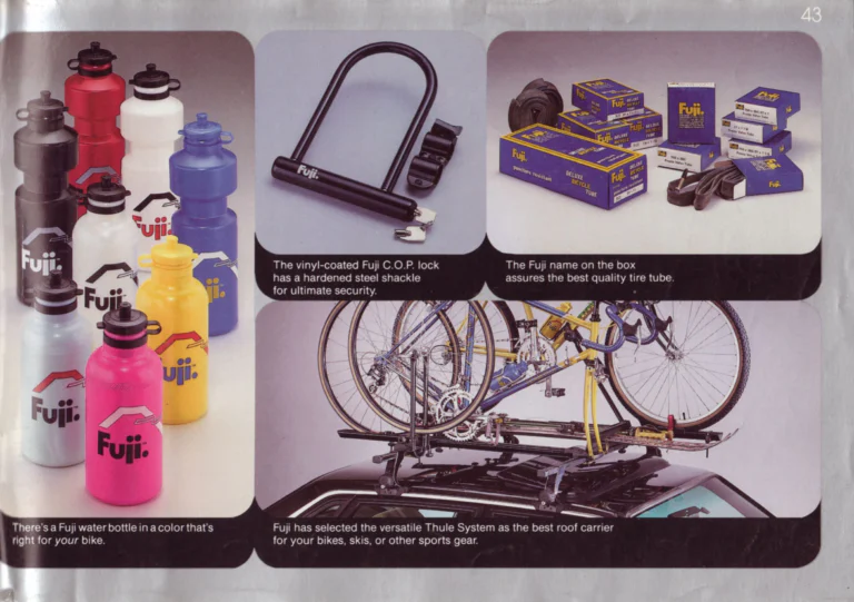 Fuji 1987 Catalog — Edition No. 17, There's a Fuji to Fit You, with Three Titanium Models — page 43 of 44