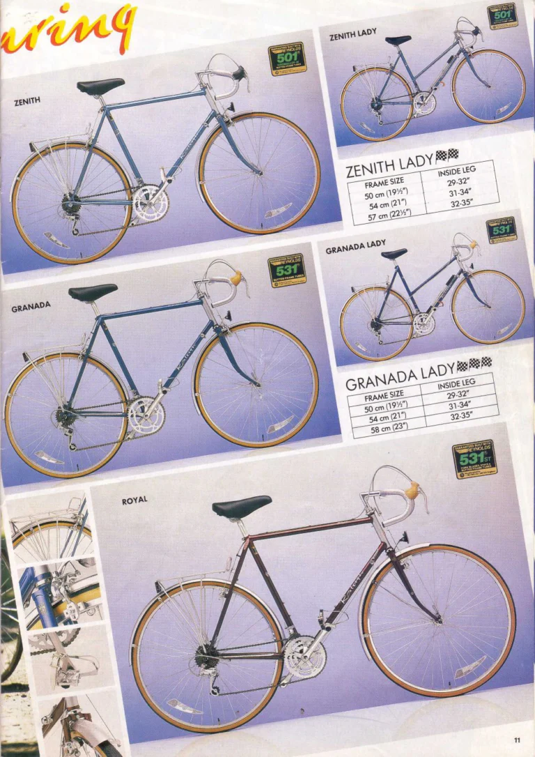 Raleigh 1987 Catalog — Handbuilt Lightweights — page 11 of 16
