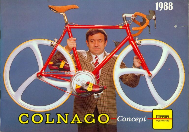 Colnago 1988 Catalog — The Colnago Concept with Ferrari Engineering, Carbon Volo, Master, Masterpiù, Krono and Master Mountainbike — page 1 of 30