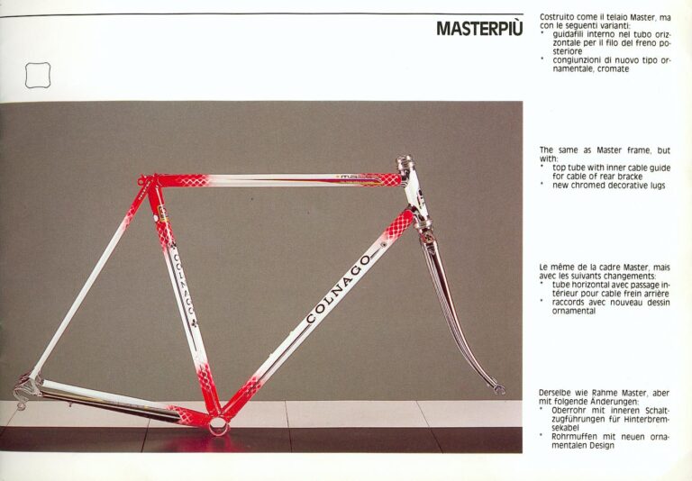 Colnago 1988 Catalog — The Colnago Concept with Ferrari Engineering, Carbon Volo, Master, Masterpiù, Krono and Master Mountainbike — page 7 of 30