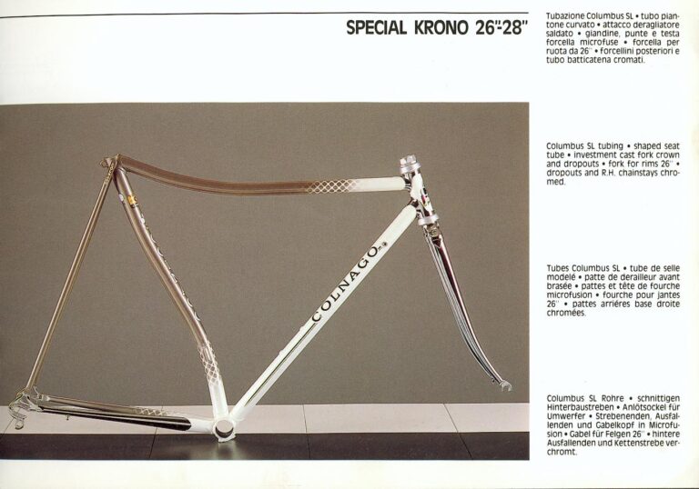 Colnago 1988 Catalog — The Colnago Concept with Ferrari Engineering, Carbon Volo, Master, Masterpiù, Krono and Master Mountainbike — page 9 of 30