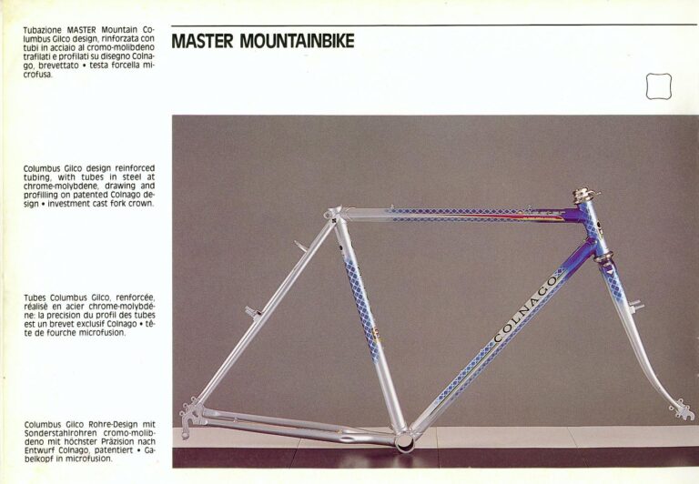 Colnago 1988 Catalog — The Colnago Concept with Ferrari Engineering, Carbon Volo, Master, Masterpiù, Krono and Master Mountainbike — page 16 of 30