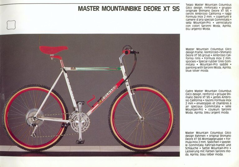 Colnago 1988 Catalog — The Colnago Concept with Ferrari Engineering, Carbon Volo, Master, Masterpiù, Krono and Master Mountainbike — page 28 of 30