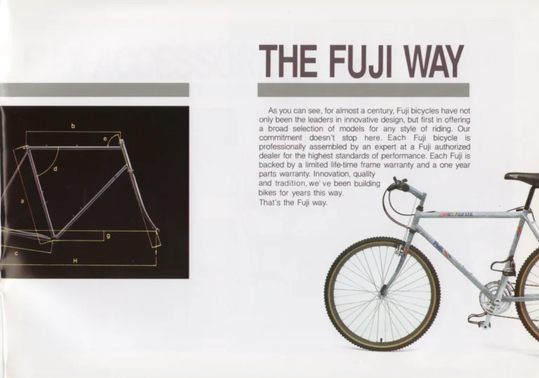 Fuji 1989 Catalog — Edition No. 19, Find Yourself on a Fuji, with Fuji America's History of Firsts — page 37 of 40