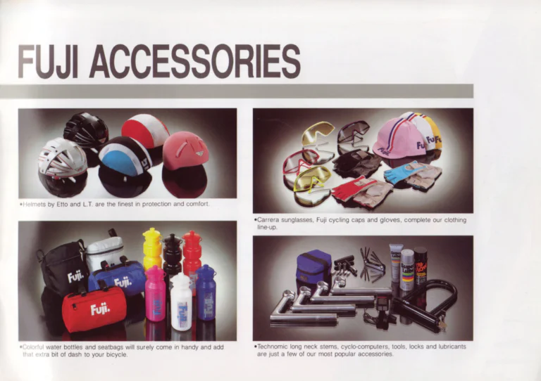 Fuji 1989 Catalog — Edition No. 19, Find Yourself on a Fuji, with Fuji America's History of Firsts — page 39 of 40