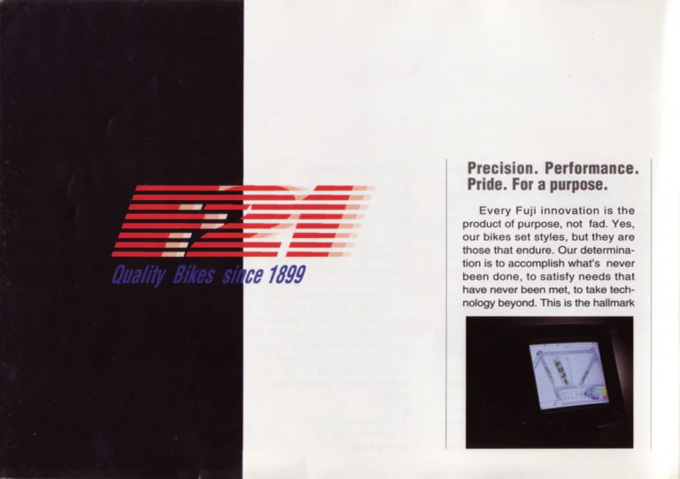 Fuji 1991 Catalog — Edition No. 21, F21: Fuji in Our 21st Year, from the Titanium Centaur to the Titanium Record — page 6 of 39