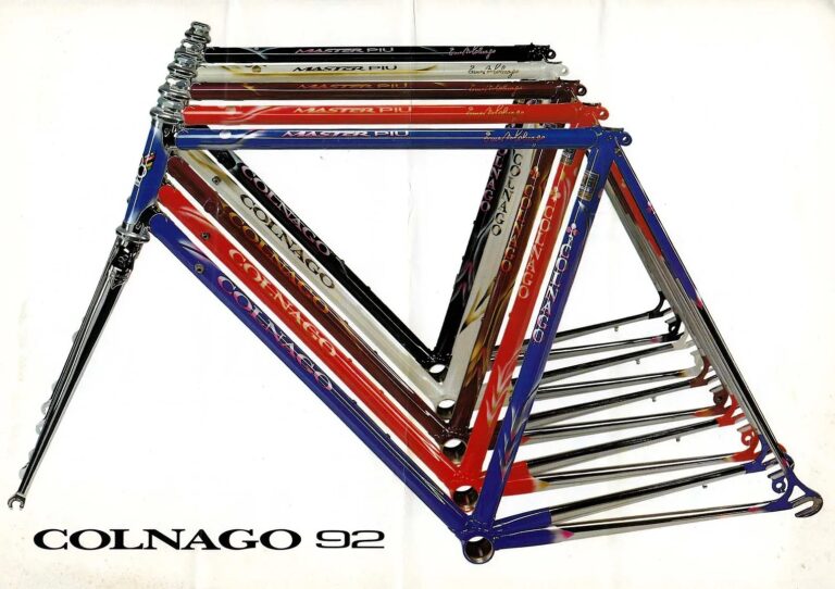 Colnago 1992 Catalog — C35 and Carbitubo, Master Più, Conic SLX and Super 91, the Mountain Bikes and Professional Equipment — page 1 of 8