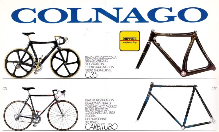 Colnago 1992 Catalog — C35 and Carbitubo, Master Più, Conic SLX and Super 91, the Mountain Bikes and Professional Equipment — page 2 of 8