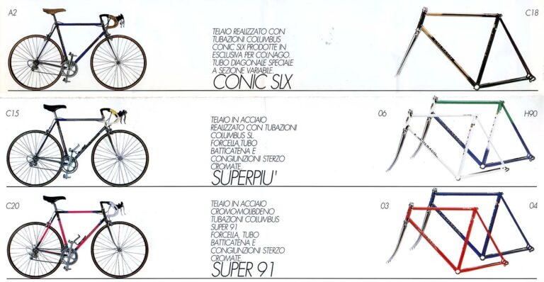 Colnago 1992 Catalog — C35 and Carbitubo, Master Più, Conic SLX and Super 91, the Mountain Bikes and Professional Equipment — page 4 of 8
