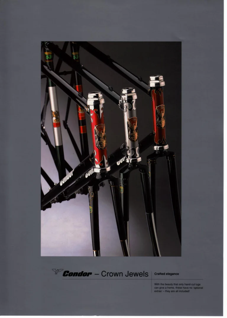 Condor Catalog of about 1994 — Hand-Built Bicycles for the Perfectionist: Crown Jewels, Frame Service, Special Cadet, Ultimo, ATBs, Professional and Frame Spectrum — page 3 of 19