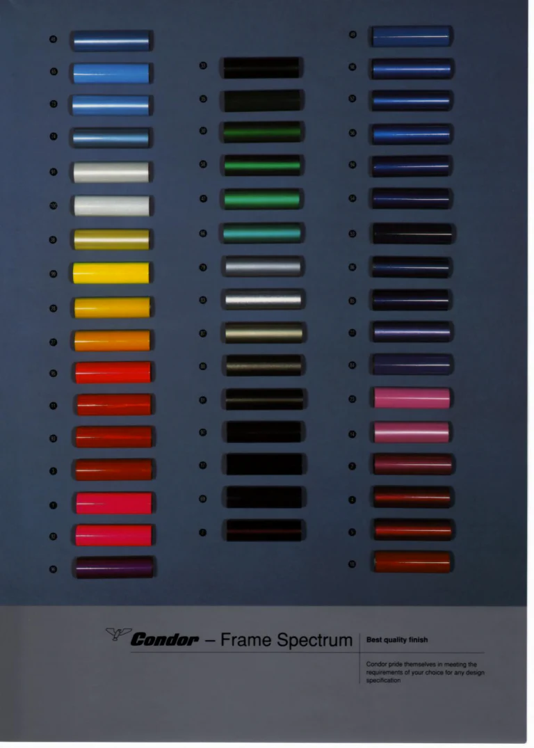 Condor Catalog of about 1994 — Hand-Built Bicycles for the Perfectionist: Crown Jewels, Frame Service, Special Cadet, Ultimo, ATBs, Professional and Frame Spectrum — page 15 of 19