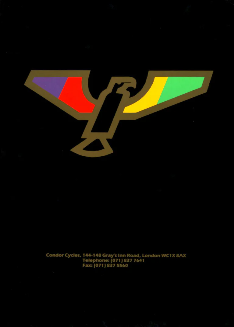 Condor Catalog of about 1994 — Hand-Built Bicycles for the Perfectionist: Crown Jewels, Frame Service, Special Cadet, Ultimo, ATBs, Professional and Frame Spectrum — page 19 of 19