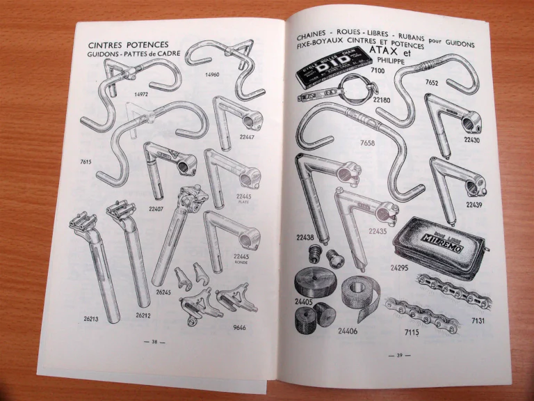 André Bertin Milremo Catalog (Undated, 1974 or Later) — Accessories, Spare Parts and Tubulars, Selected Pages — page 9 of 10