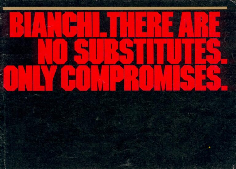 Bianchi Catalog for America (Undated, Nine Pages) — No Substitutes, Only Compromises: from the Nuovo Racing and Nuovo Touring to the Super Corsa and Super Pista — page 1 of 9