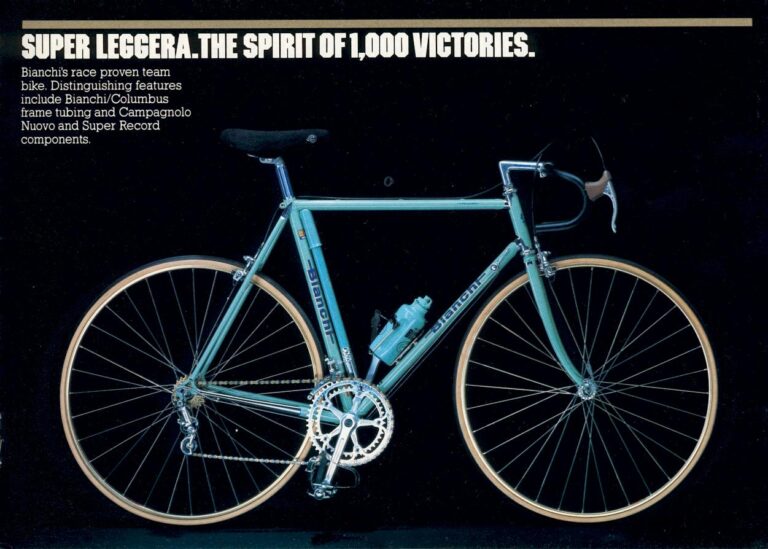 Bianchi Catalog for America (Undated, Nine Pages) — No Substitutes, Only Compromises: from the Nuovo Racing and Nuovo Touring to the Super Corsa and Super Pista — page 7 of 9