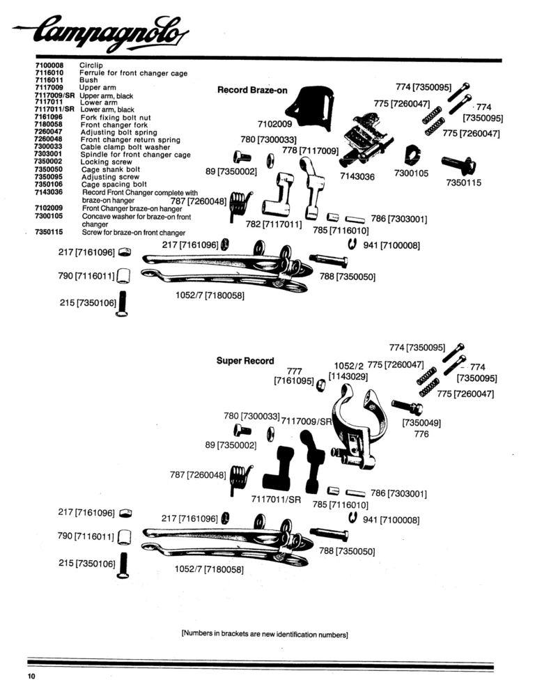 Campagnolo 1982 Catalog (United States) — Bicycle Components: the Super Record, Nuovo Record and Gran Sport Gruppos, BMX and the 1984 Olympics — page 11 of 48