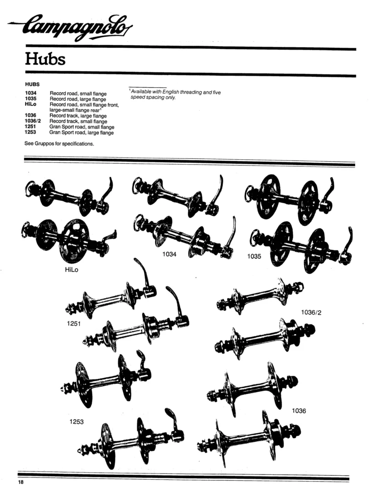 Campagnolo 1982 Catalog (United States) — Bicycle Components: the Super Record, Nuovo Record and Gran Sport Gruppos, BMX and the 1984 Olympics — page 17 of 48