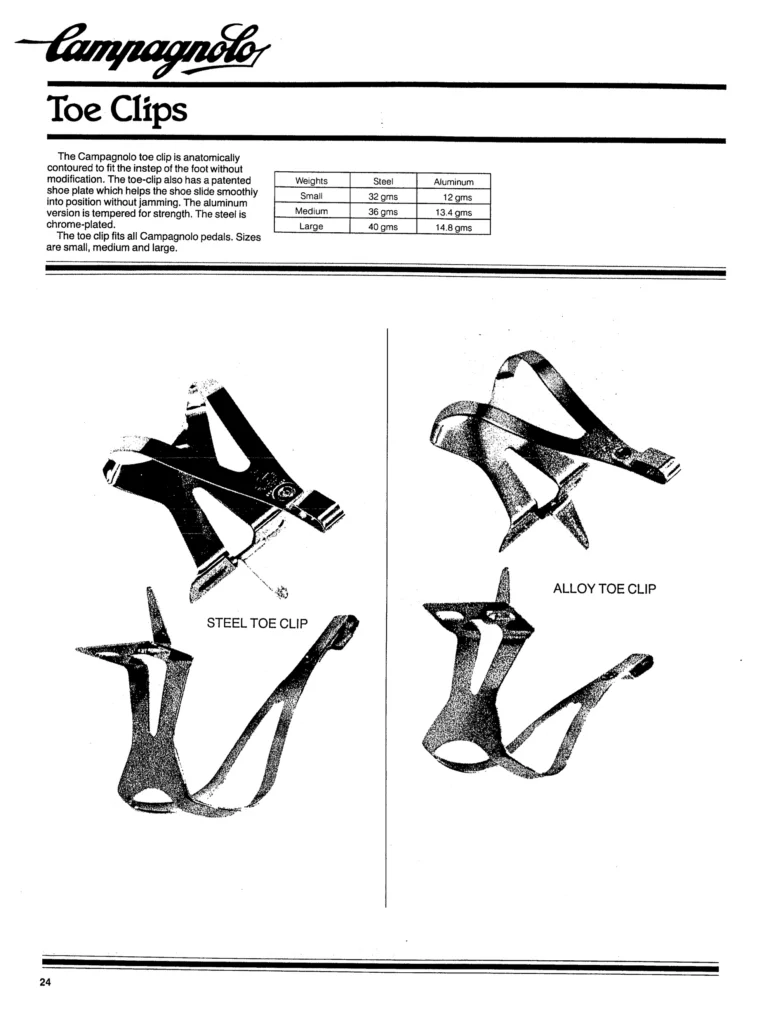 Campagnolo 1982 Catalog (United States) — Bicycle Components: the Super Record, Nuovo Record and Gran Sport Gruppos, BMX and the 1984 Olympics — page 23 of 48