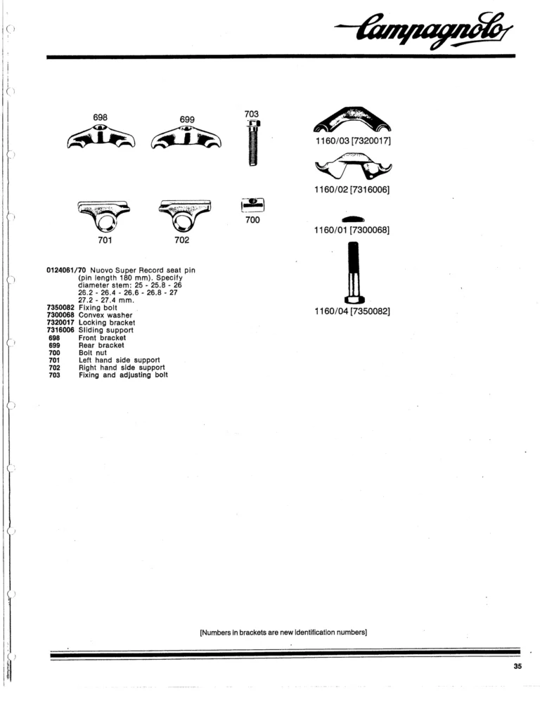 Campagnolo 1982 Catalog (United States) — Bicycle Components: the Super Record, Nuovo Record and Gran Sport Gruppos, BMX and the 1984 Olympics — page 34 of 48