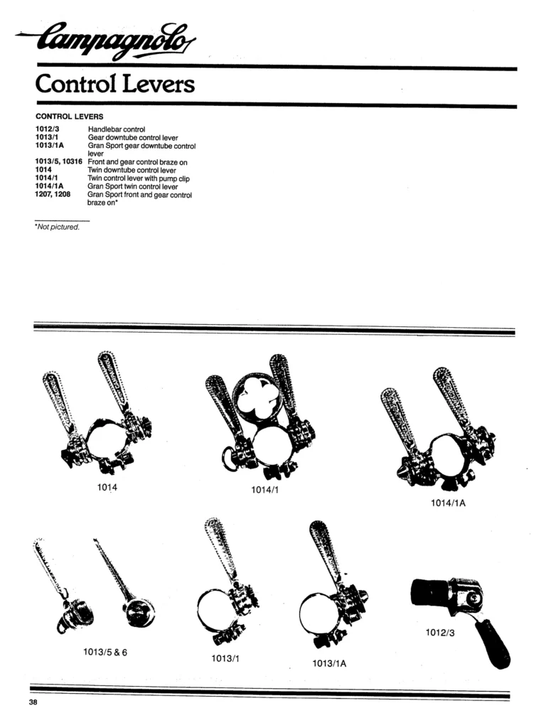 Campagnolo 1982 Catalog (United States) — Bicycle Components: the Super Record, Nuovo Record and Gran Sport Gruppos, BMX and the 1984 Olympics — page 37 of 48