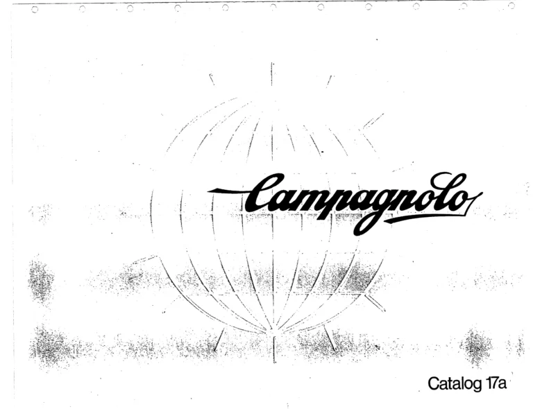 Campagnolo 1975 Catalog 17a — Super Record, Nuovo Record, Gran Sport, Rally and Valentino, with Every Part Numbered — page 1 of 57