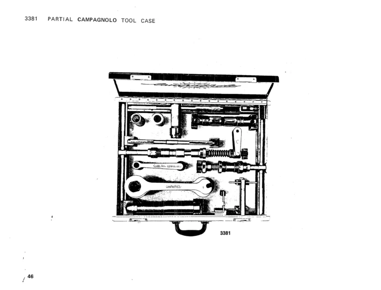 Campagnolo 1975 Catalog 17a — Super Record, Nuovo Record, Gran Sport, Rally and Valentino, with Every Part Numbered — page 49 of 57