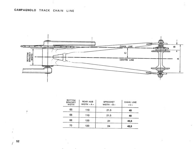 Campagnolo 1975 Catalog 17a — Super Record, Nuovo Record, Gran Sport, Rally and Valentino, with Every Part Numbered — page 55 of 57