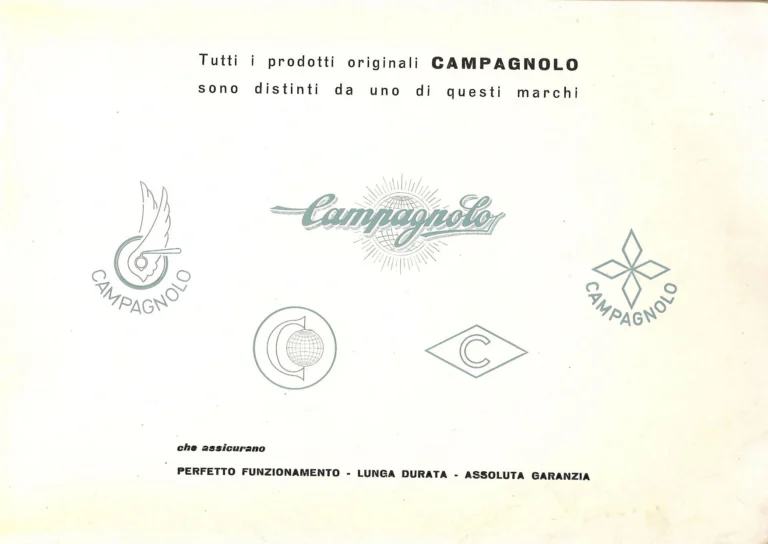 Campagnolo Catalog No. 14 of about 1958 — The Record Road and Track Groups, the Record Crank Sets and the Gran Sport and Sport Groups — page 3 of 43