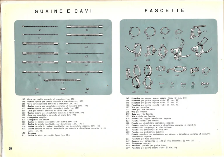 Campagnolo Catalog No. 14 of about 1958 — The Record Road and Track Groups, the Record Crank Sets and the Gran Sport and Sport Groups — page 32 of 43